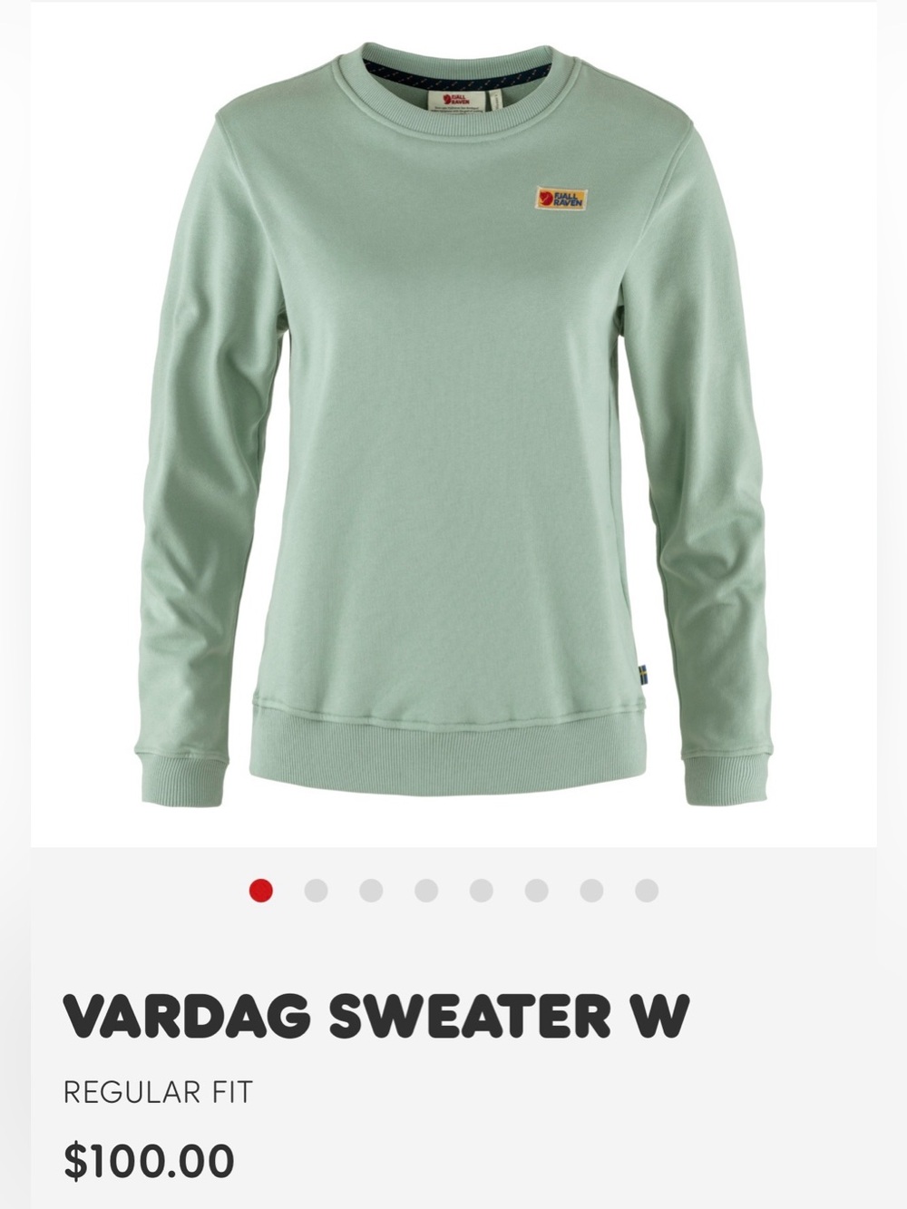 Fjallraven Vardag Sweater W in Sage Green
